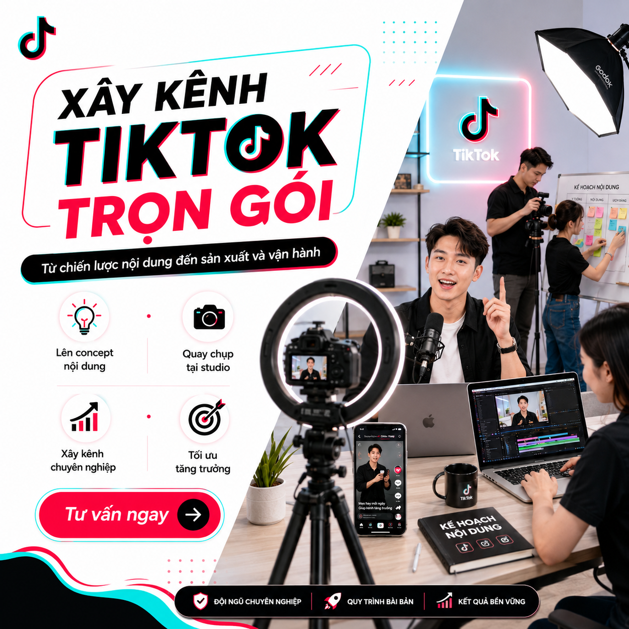 XÂY KÊNH TIKTOK TRỌN GÓI