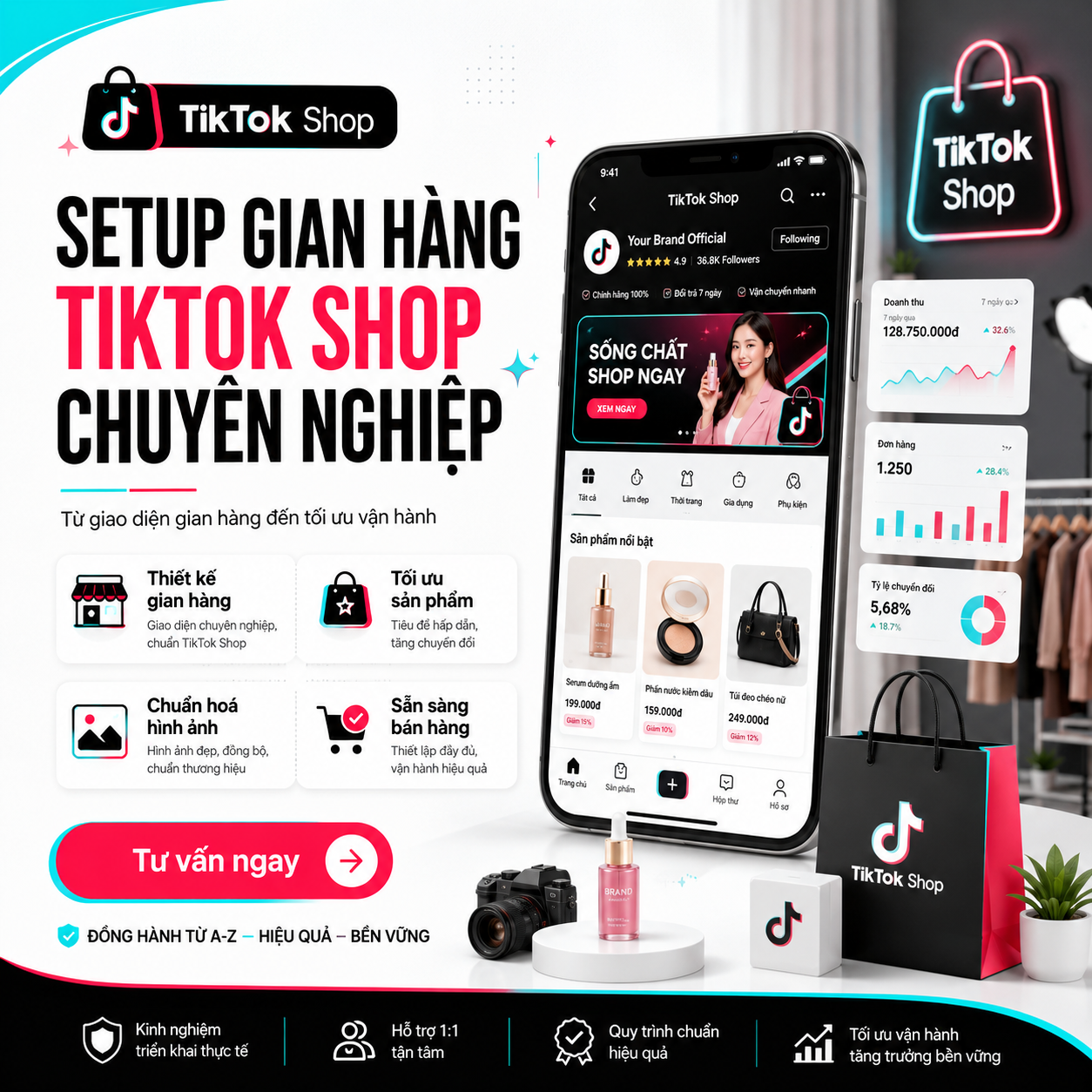 SET UP GIAN HÀNG TIKTOK SHOP CHUYÊN NGHIỆP