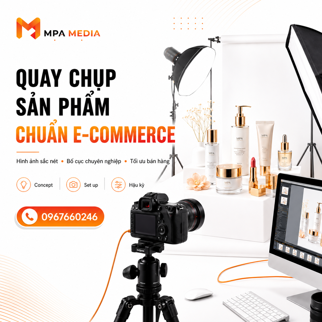 QUAY CHỤP SẢN PHẨM CHUẨN E-COMMERCE