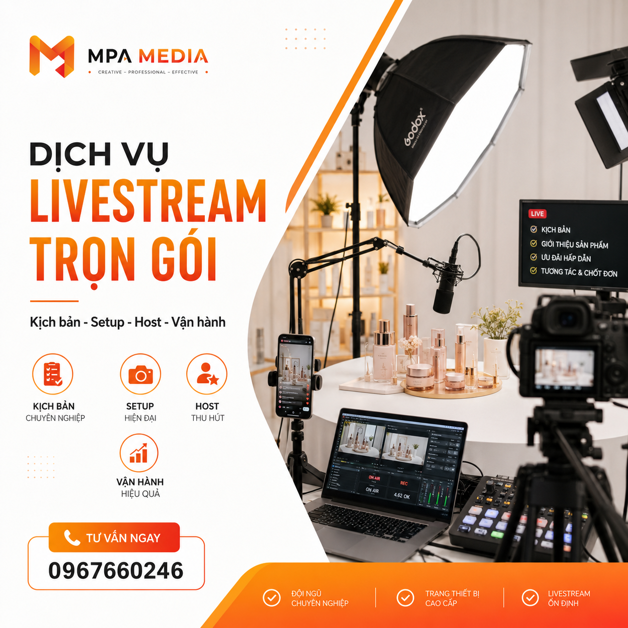 DỊCH VỤ LIVESTREAM TRỌN GÓI